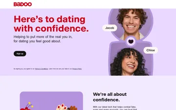 Screenshot der Badoo-Website