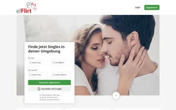 Screenshot der elFlirt-Website