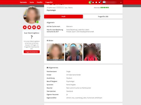 elFlirt Userprofil
