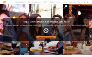 Screenshot der Face to Face Dating-Website