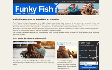 Screenshot der FunkyFish-Website