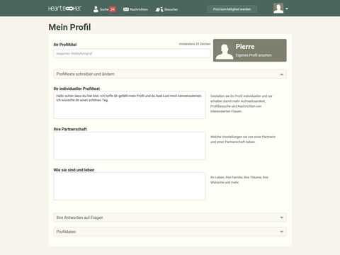 Heartbooker Profil