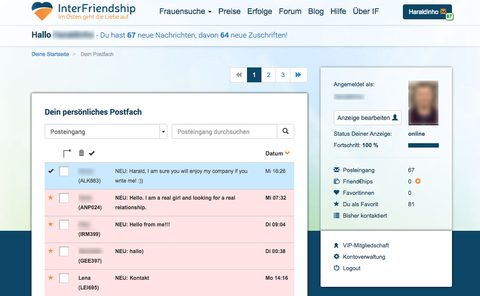Interfriendship Kontakt