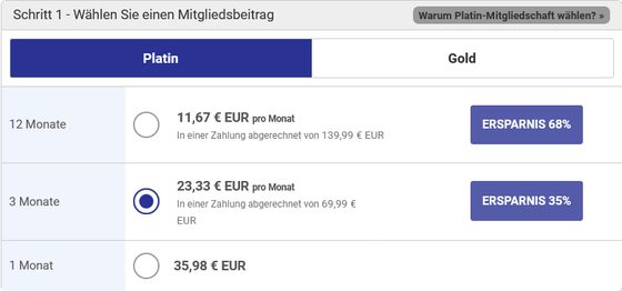 Screenshot der InternationalCupid Preise
