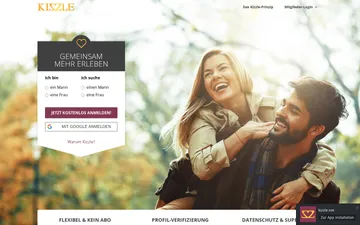 Screenshot der Kizzle-Website