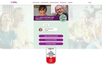 Screenshot der Lebensfreunde.de-Website