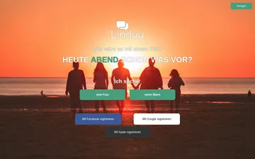 Screenshot der Linduu-Website