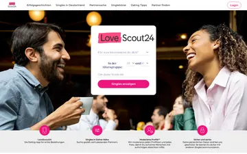 Screenshot der Lovescout24-Website