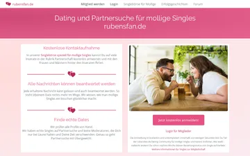 Screenshot der Rubensfan-Website