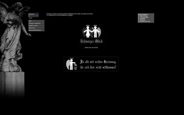 Screenshot der Schwarzes Glück-Website