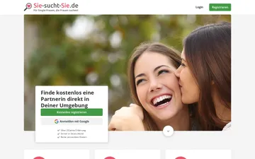 Screenshot der Sie sucht Sie-Website