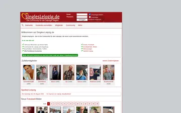 Screenshot der Singles Leipzig-Website