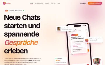 Screenshot der Viluu-Website