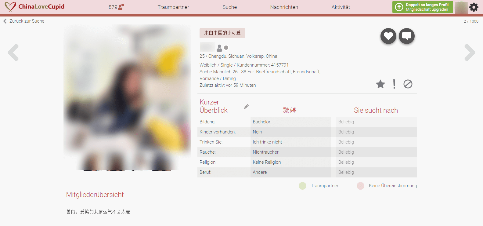 Chinalovecupid Test 2021 Singles Aus China Treffen As one of the leading online chinese personals and dating sites, we have. chinalovecupid