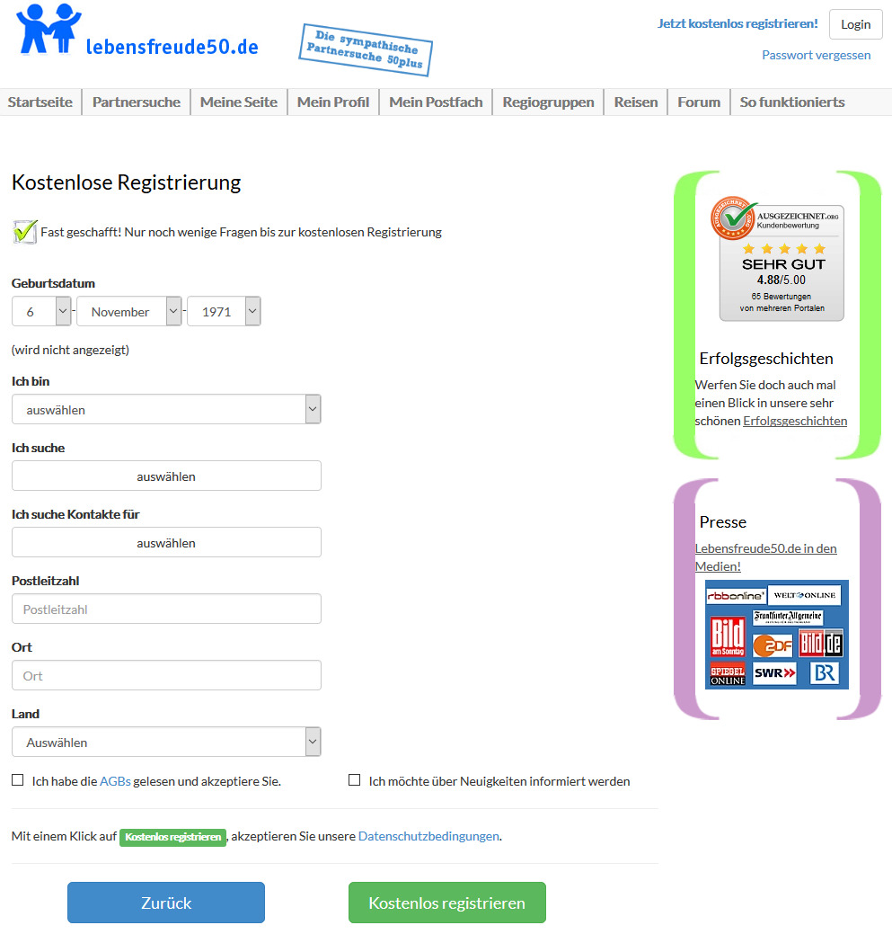 Partnersuche 2020