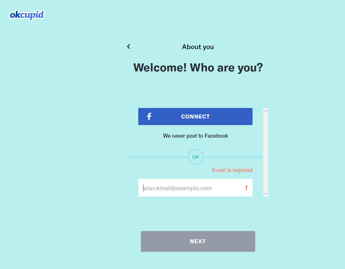 Okcupid anmeldung Okcupid anmeldung