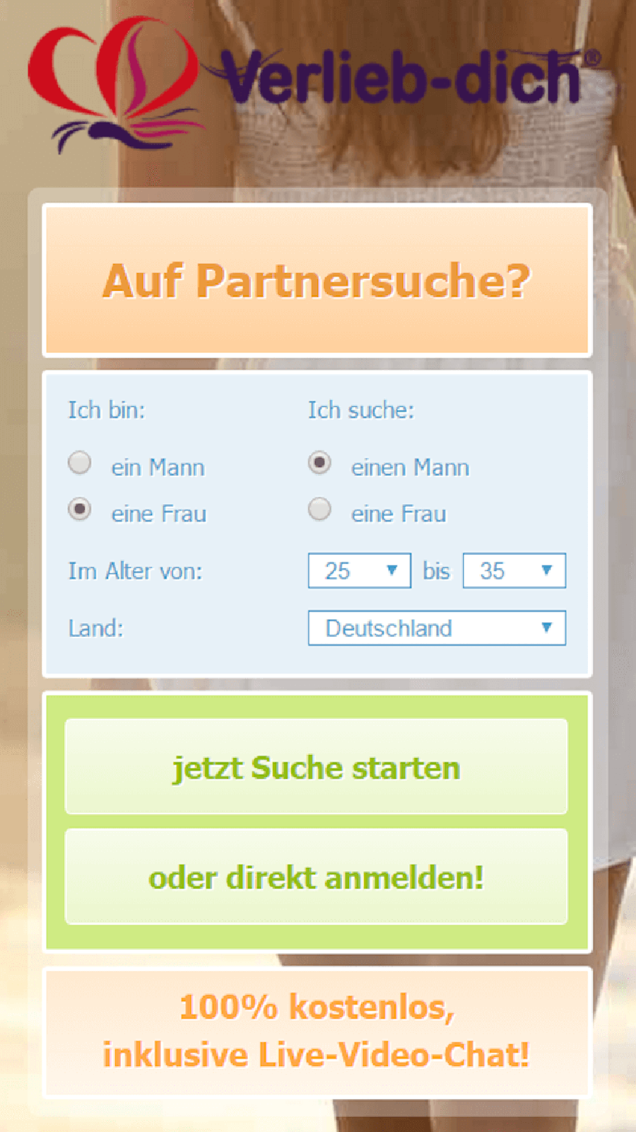 Partnersuche ohne e mail angabe