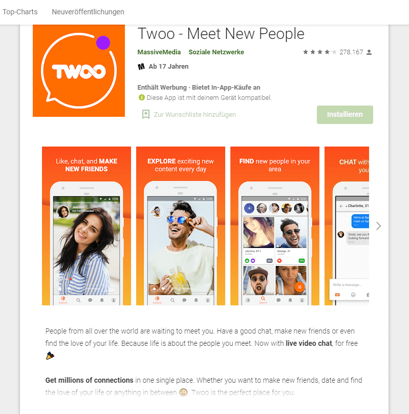 ‎Twoo - Triff neue Leute im App Store