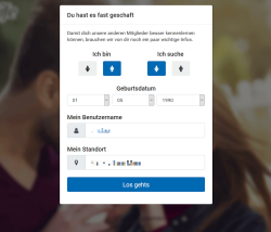 Registrierung bei Flirtlife