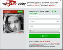 mydirtyhobby Anmeldung