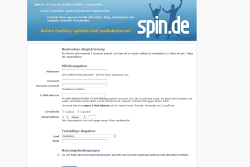 Spin Registrierung