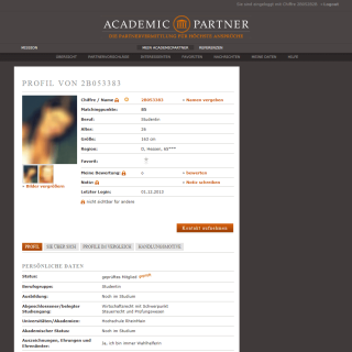 Partnervermittlung academic