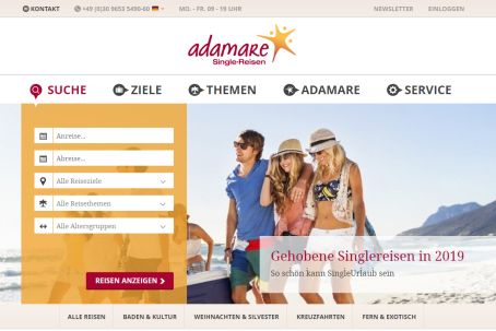 Adamare Singlereisen