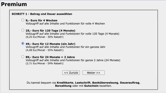 travesta kosten