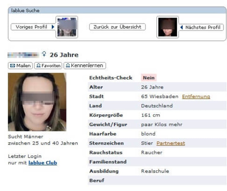 De login lablue Partnersuche bei