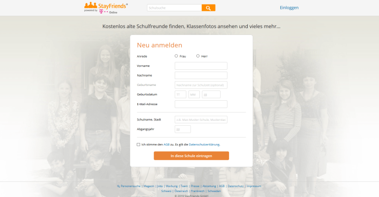Stayfriends profilbild löschen