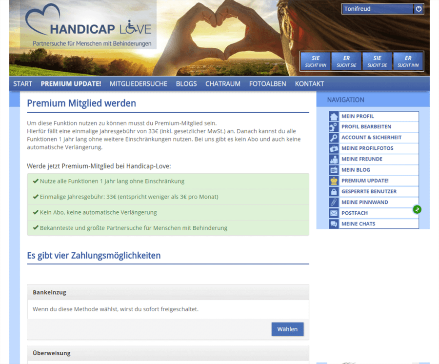 Handicap Love Test August 2021 Liebe für besondere Menschen! ZU