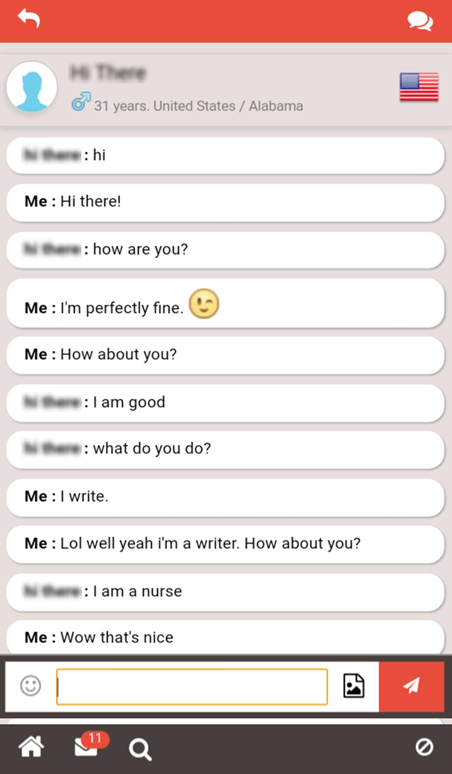 Dating-chat-gespräch mit betrüger