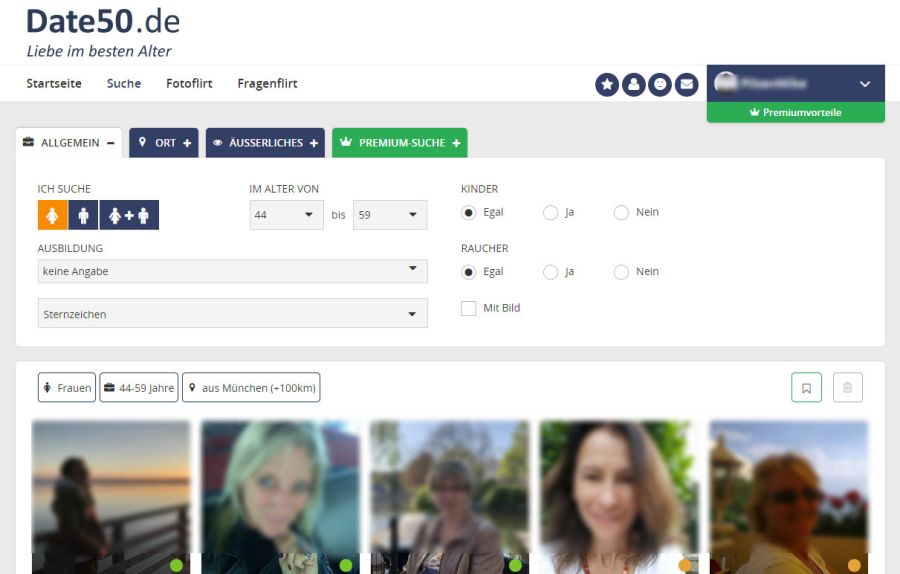 Partnersuche über 50 test