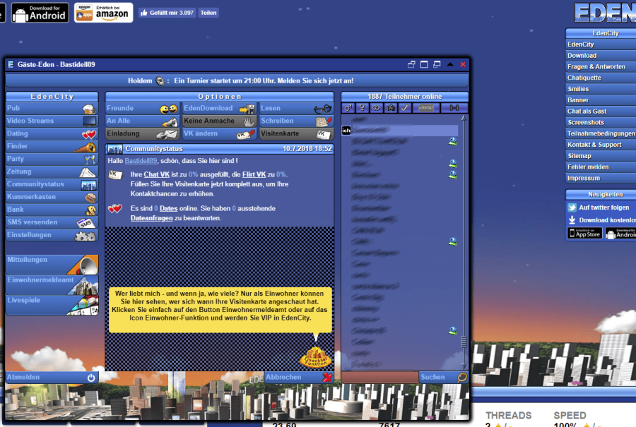 Edencity Test Juni 2020 – Verlieben oder nur Chatten?