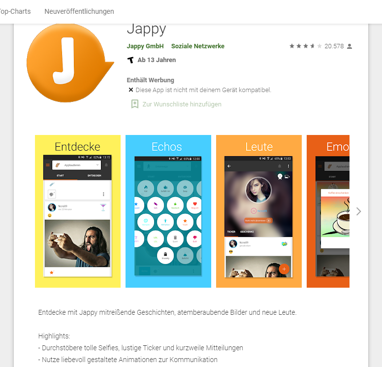 Jappy Test Januar 2021 Jappy Chat Connect Zu Zweit De