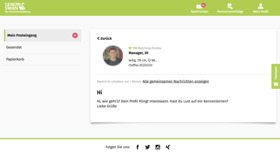 LemonSwan Test 2024: Auf Augenhöhe mit Parship und ElitePartner?