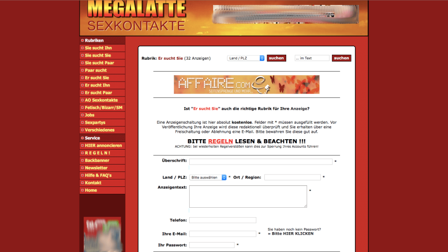 Partnersuche annonce aufgeben