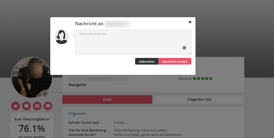 Er sucht sie online